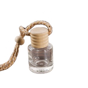 8ml Round Car <b>Perfume</b> Pendant Air Freshener Empty Glass <b>Bottle</b> Hanging Car Diffuser <b>Bottle</b> - Product Image 3