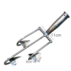Houe carrée en acier au manganèse de 1,5 kg, lame de 15 cm x 4 cm, pour ameublir la terre, creuser et désherber - Product Image 2