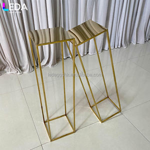 แจกันโลหะสีทองหรูหรา LEDA คุณภาพสูง สำหรับตกแต่งงานแต่งงานและบ้าน ตกแต่งโต๊ะสวยงาม - Product Image 2