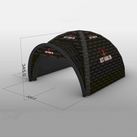 Dôme araignée gonflable portable, tente, auvent, chapiteau 8m, couleur personnalisée, pompe électrique, pour événements extérieurs, fêtes, publicité