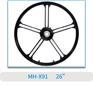 10 Speichen Nevigate 250W elektrische Fahrrad felge 26 Zoll Integrierte Magnesium legierung Elektro roller Felge - Product Image 2