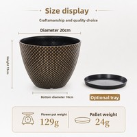 Fabricant Direct - Peinture en Aérosol Nanxing 8 Pouces - Design Minimaliste en Plastique Respirant et Durable avec Fond Multi-trous de Drainage