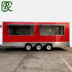 Küçük sipariş kabul gıda fritöz kamyon römork sobası kalbur otomat fiberglas özelleştirilmiş renk L580 * w210 * h210cm