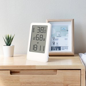 Thermomètre d'intérieur mural grand format avec alarme, hygromètre numérique pour mesurer l'humidité et la température domestique avec support - Product Image 6