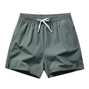 Pantalon d'été fin en soie glacée à séchage rapide, pantalon de sport décontracté tendance, poche zippée, pantalon de plage, short pour hommes - Product Image 4
