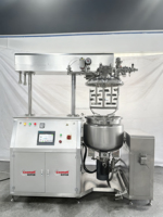 Mezclador Homogeneizador Dispersor de Alto Cizallamiento con Calentamiento al Vacío 100L para Cremas y Productos Químicos, Equipo de Mezcla para Motores de Alta Velocidad