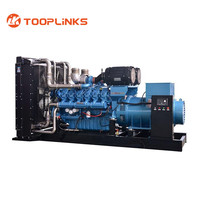 Générateur diesel synchrone triphasé 1200KW 1500KVA, alternateur sans balais et moteur Baudouin 12M33D1320E201