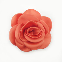 Accessoires de vêtements en satin de haute qualité, faits à la main, 10 cm, motif fleur brûlée, pour maillot de bain, DIY