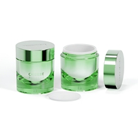 Pots cosmétiques vides en plastique pour le visage, 110 ml (3,6 oz), violet, matériaux recyclés, pour crème visage, luxe moderne, certifiés ISO9001