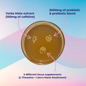 Té <span class=keywords><strong>Instant</strong></span>áneo en Polvo OEM Yerba <span class=keywords><strong>Magic</strong></span> con Nootrópicos, Té de Yerba Mate para el Apoyo Inmunológico - Product Image 3