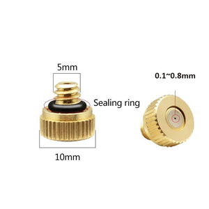 32 Pack Brass Misting Bicos para Sistema de Refrigeração Exterior 0.012 ''Orifice (0.3 MM) 10/24 UNC - Product Image 2