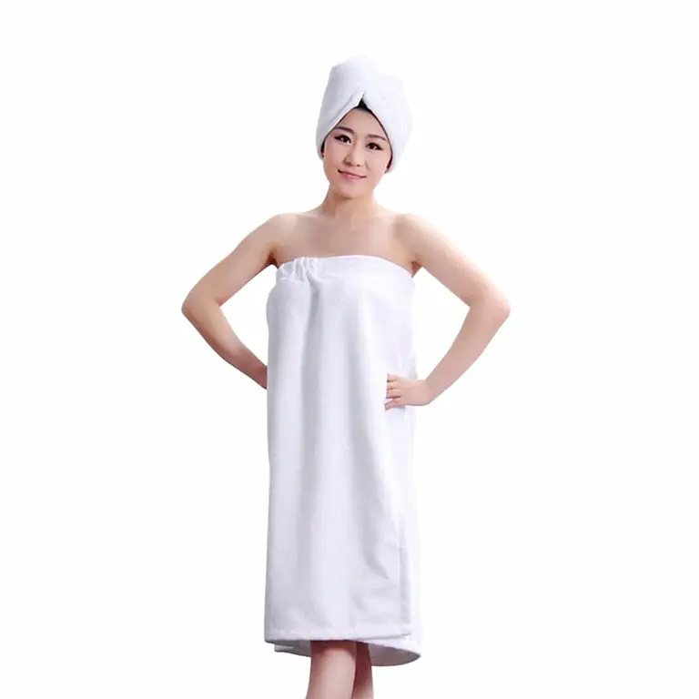 Jubah mandi Spa seksi serat mikro penyerap Ultra penutup Set handuk handuk handuk mandi Terry lembut gaun tabung jubah Y02