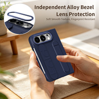 Étui fin avec anneau de maintien au poignet pour iPhone Duo, coque de téléphone pliable anti-chute, anti-rayures, protection de la charnière