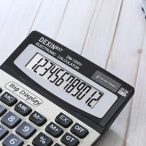 12-Digit Large Screen Electronic Desktop <strong>Calculator</strong> Financial Office Accounting Stationery for School &amp; Calendar Use Wholesale - Product Image 5