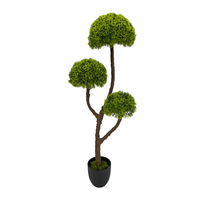 Tizen Artificielle Topiaire Buis Herbe Boule Bonsaï Arbres Artificielle Cyprès Arbre Plantes Synthétiques En Pot pour Décoratif