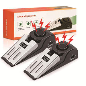 Alarma Antirrobo Moderna Mejorada con Tope de Puerta ABS, Portátil, 120dB, Tipo Cuña, Sensibilidad Ajustable, para Hogar, Dormitorio, Hotel, Viajes, Fácil de Usar - Product Image 5