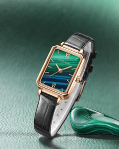 Reloj de cuarzo impermeable cuadrado de lujo con Luz Retro para mujer - Product Image 6