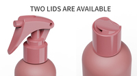 Flacon pompe en plastique rose mat de luxe 250 ml (8 oz) vide pour shampoing, lotion, brume corporelle, parfum et spray d'ambiance