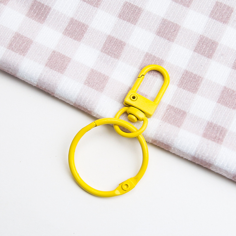 Loquet de porte jaune, clip de 3 cm