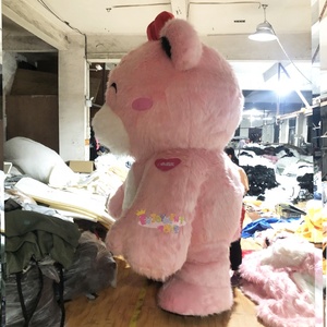 Di alta qualità CE peluche gonfiabile carino rosa <span class=keywords><strong>orso</strong></span> mascotte Costume di San Valentino in maschera per la festa - Product Image 2