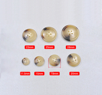 Botón de resina de fábrica de alta calidad personalizado Beige redondo 4 agujeros botones de costura de resina para abrigo