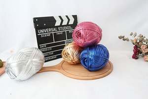 Fil fantaisie 100% polyester métallisé, style Fettuccini <span class=keywords><strong>Zpagetti</strong></span>, pour tissage de t-shirts, pelote de 200g - Product Image 4