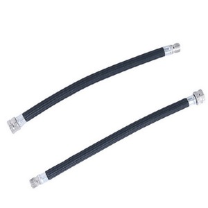 Tuyau de pompe à air QTRG03, tube en aluminium tressé noir de 20 cm pour gonfleurs de pneus de vélo - Product Image 1