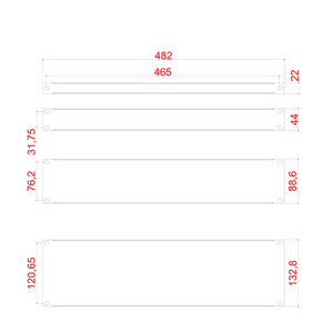 Panel de Relleno para Gabinete de 19 Pulgadas y <span class=keywords><strong>7U</strong></span>, Tornillos, Deflector Extra Grueso Ignífugo, Placa Trasera para Centro de Datos de Servidor, Marca LYSIN, en Stock - Product Image 5