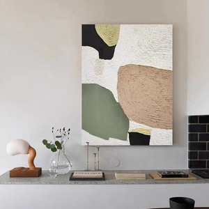 Pintura <span class=keywords><strong>al</strong></span> Óleo de Textura Personalizada Moderna y Creativa, Arte Abstracto en Lienzo <span class=keywords><strong>para</strong></span> Decoración del Hogar, Sala de Estar y <span class=keywords><strong>Comedor</strong></span> - Product Image 2