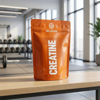 Sachet Doypack Personnalisé Imprimé pour Créatine Monohydrate en Gommes 1kg Qualité Alimentaire pour Lait, Sushi, Aliments pour Animaux