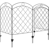 Barrière de jardin Clôture de barrière de chien de style personnalisé Protégez vos plantes Barrière extérieure pour animaux Panneau de clôture