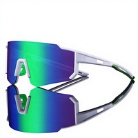 Lunettes de soleil polarisées de sport à grande monture personnalisables avec logo pour le cyclisme et la course à pied, unisexe, pour hommes et femmes, vente en gros