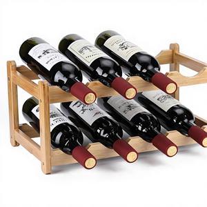 Lumina <b>Rack</b> 8 <b>Bottle</b> 2-Tier Eco-Friendly Painted Finish Metal <b>Storage</b> Easy-Assembly Space-Saving Kitchen Wine Organizer - Product Image 1