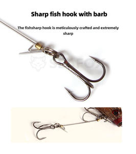 <span class=keywords><strong>Leurre</strong></span> de pêche artificiel bionique en forme de brochet, de <span class=keywords><strong>truite</strong></span> ou de souris, 22,5 cm, 37 g, sculpté avec des hameçons, queue souple, pour la pêche à la mouche - Product Image 5