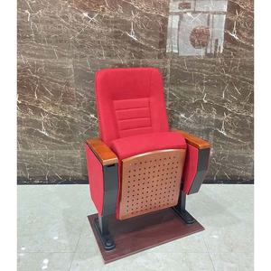 Эргономичное традиционное складное экологически чистое кресло для аудитории, вращающееся сиденье, удобная театральная мебель для школьных церквей - Product Image 5