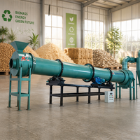 Séchoir rotatif à biomasse HENGTAILONG de haute qualité, 15 tonnes par heure, pour copeaux de bois et sciure, à vendre