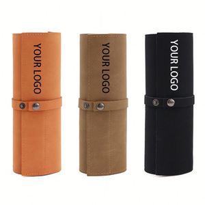 Custom logo Travel <b>Watch</b> Pouch Durable Business Bag Capacity <b>Watch</b> Storage Bag Soft PU Leather <b>Watch</b> Rolls - Product Image 1