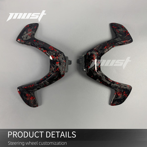 Volante Deportivo de Fibra de Carbono Forjado Rojo LED Personalizado para Ram 1500 TRX Rebel Longhorn Laramie 2018-2026, Mejora del Interior Deportivo - Product Image 5