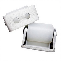 Roue de positionnement pour rail de porte coulissante JJ Brand Guide, roue de serrage, support en acier inoxydable 304 avec roulement à billes, poulie en nylon