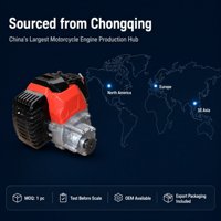 Moteur de moto 49cc à deux temps, refroidi par air, démarrage manuel, embrayage centrifuge pour mini-motos et scooters