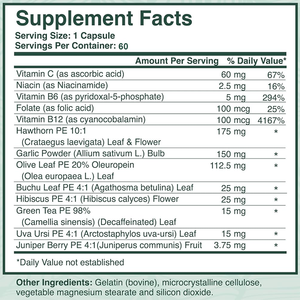 Cápsulas de Suplemento Herbal 13 en 1 de Hawthorn y Hibisco para la Salud Cardiovascular y el Control de la Presión Arterial, Certificado GMP, Marca Privada - Product Image 4