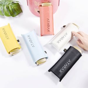 Portable Folded Ultralow-<b>Light</b> 5 Folding Sunblock Uv Mini Pocket Umbrella for Rainny Day - Product Image 1