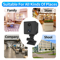 Mini Cámara de Seguridad Inteligente para el Hogar con Visión Nocturna, Audio Bidireccional, Batería Integrada, WIFI, Monitor para Bebés, CMOS 8MP, Gran Angular de 145°