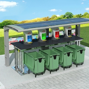 Système de collecte des déchets intelligent RNKJ 660L*4, conteneurs de stockage des déchets, système souterrain de collecte des ordures, machine de collecte des déchets - Product Image 1