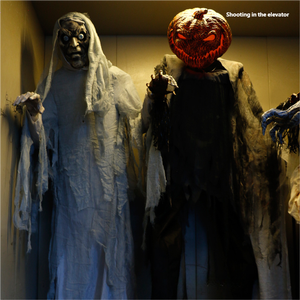 Colección de Accesorios de Terror Animados Grandes para Halloween, Decoración Eléctrica de Inducción para Casa Embrujada y Sala de Escape - Product Image 4