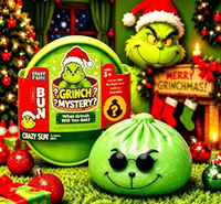 Jouet Squishy Grinch de Noël en forme de Dumpling, en TPR à rebond lent, Boîte Mystère Surprise, Jouet Anti-stress Fidget, Coffret Cadeau, Vente en Gros