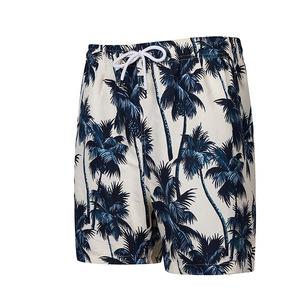 Shorts de Playa de Secado Rápido para Verano, Trajes de Baño Cortos, Shorts Casuales Holgados con Estampado Moderno, Estilo Hawaiano - Product Image 2