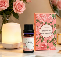 Huile Essentielle de Rose 100% Pure, Naturelle, Rosa Damascena, Distillée à la Vapeur, Huile de Rose Bulgare, Fournisseur en Gros OEM ODM