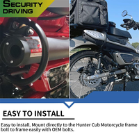 Pelindung Knalpot Crash Bar Belakang Kanan Pelindung Bumper Knalpot untuk HONDA CT 125 Trail125 Hunter Cub 2019-2026 JA55 JA65