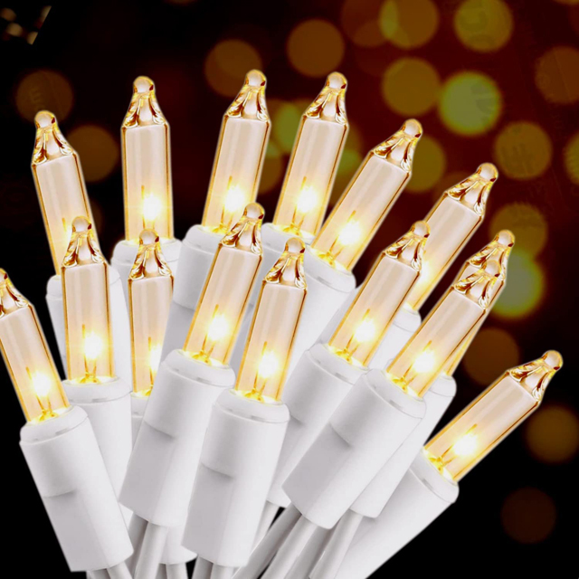 Wholesale Green Wire 100 Counts Mini LED Clear Christmas Light LED Fairy String Lights Christmas Party Wedding Holiday